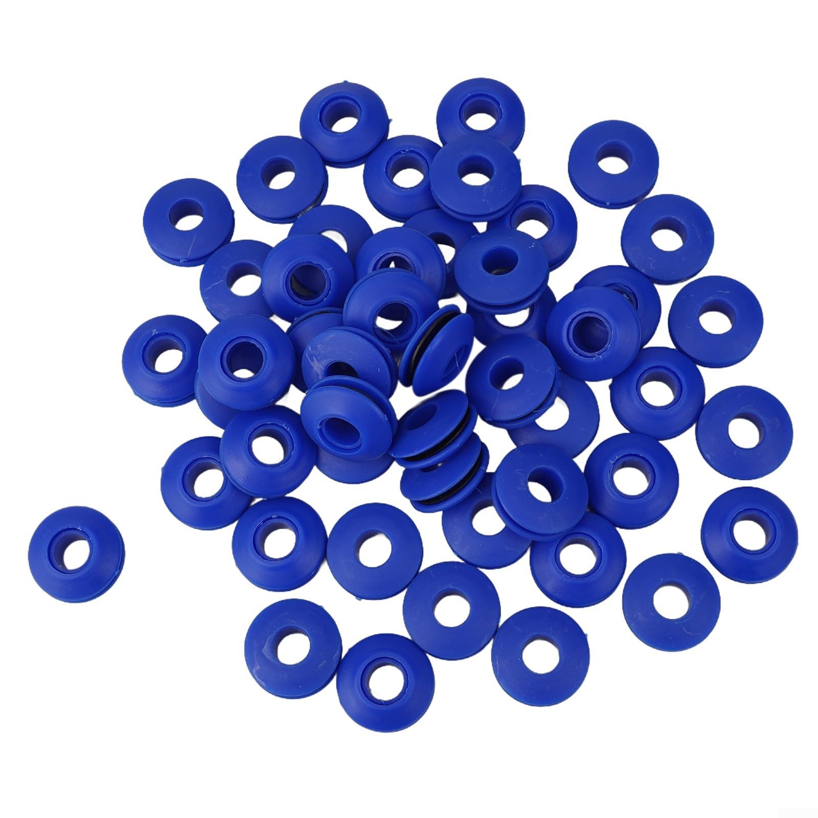 Serenophile Plastic Eyelets Set,10/50pcs Weather Resistant Plastic Grommet Kit And Eyelet Hole Punch Pliers For Tarpaulin Repair(50pcs Green)