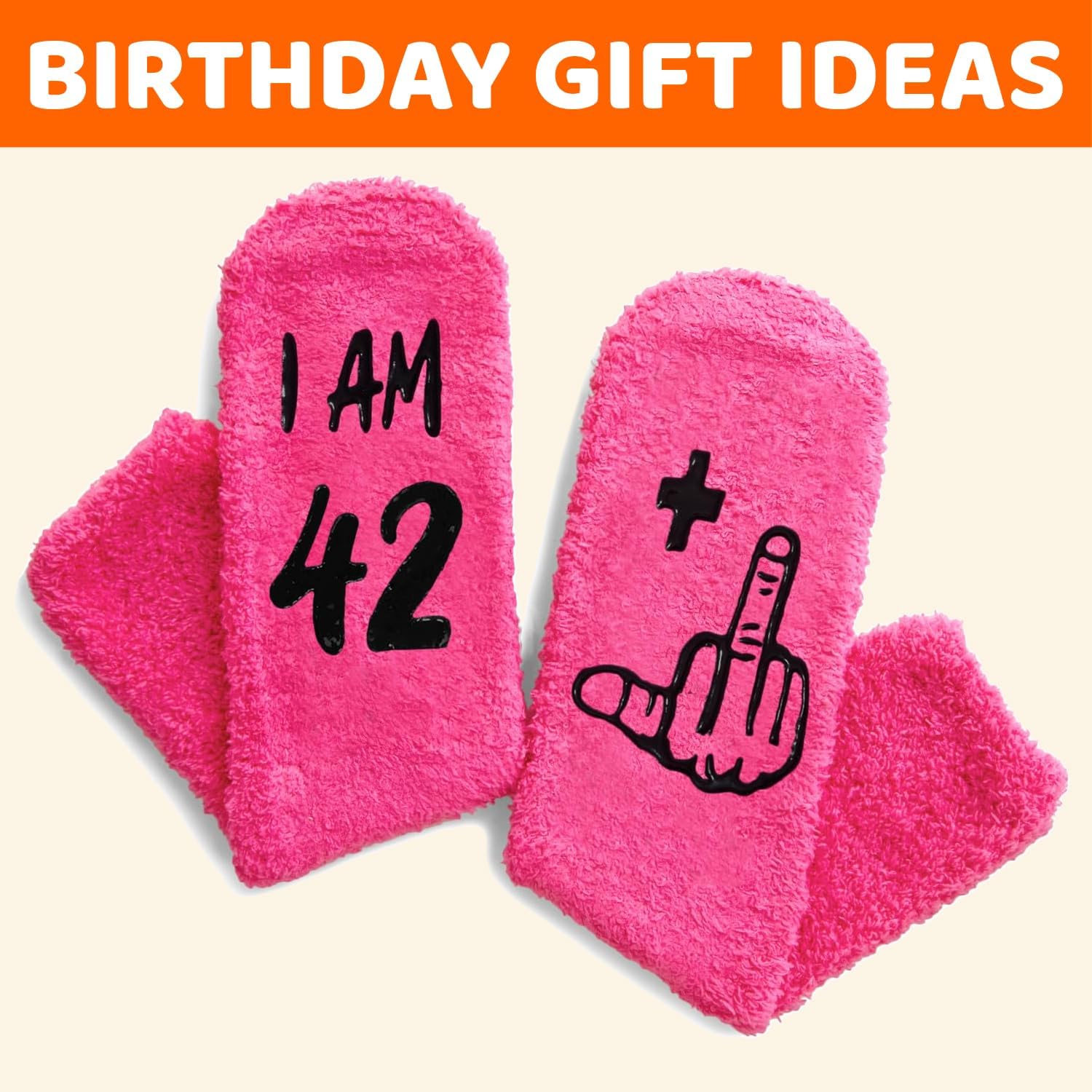 HAPPYPOP Birthday Gifts for Women - Bday Gift Idea Female, Fuzzy Sock for Women in Their 40s - Image 6