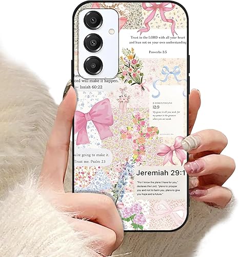 Aoldimu Aesthetics Collage Bible Verses Phone Case for Samsung Galaxy A16 5G Cas