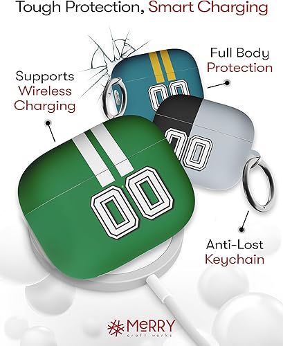 Miniatura 4 de Funda protectora personalizada para AirPods con monograma y nombre, compatible con los AirPods 1 y 2 y Pro 1 y 2, personalizable con la letra