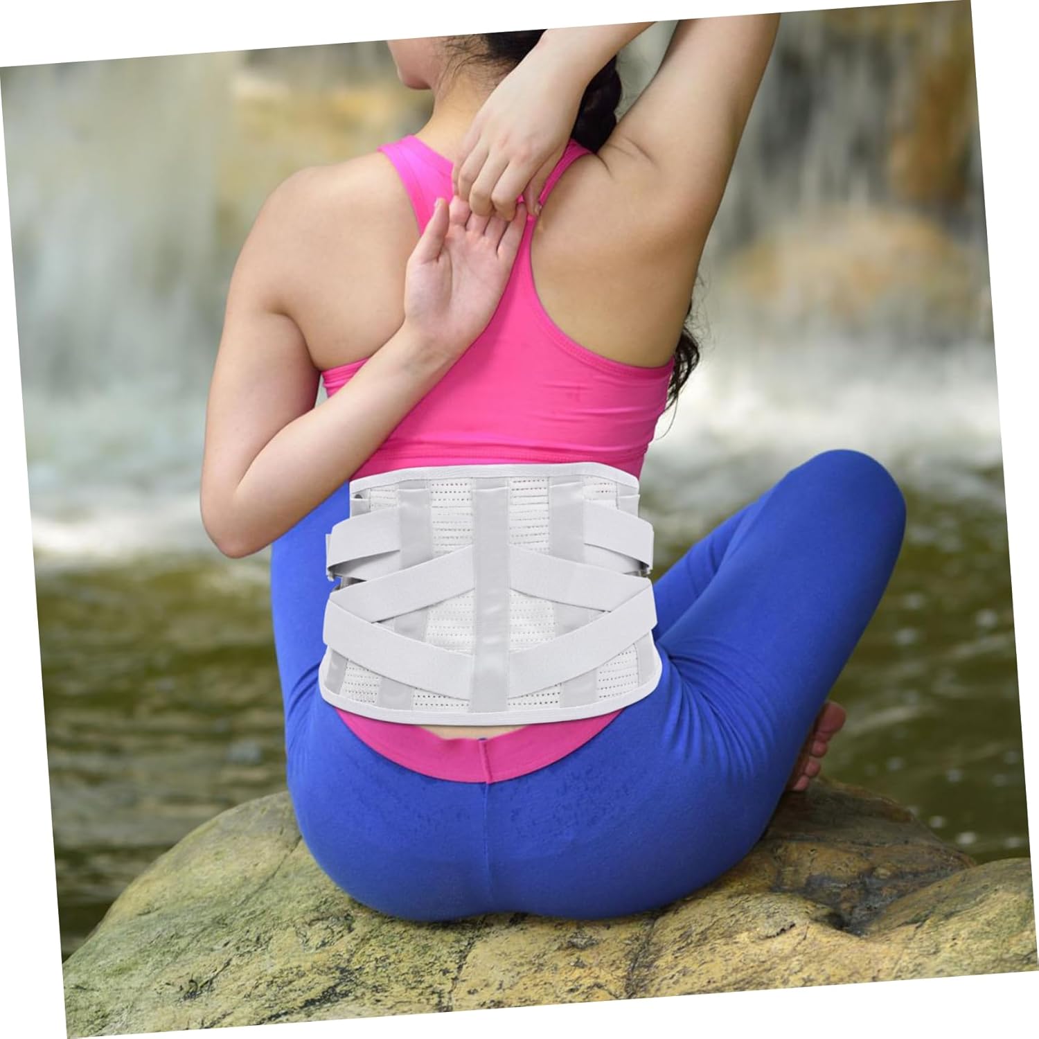 Lumbar Back Brace Support Belt Breathable Decompression Waist Support Band for Men and Women for Fitness and Daily Use