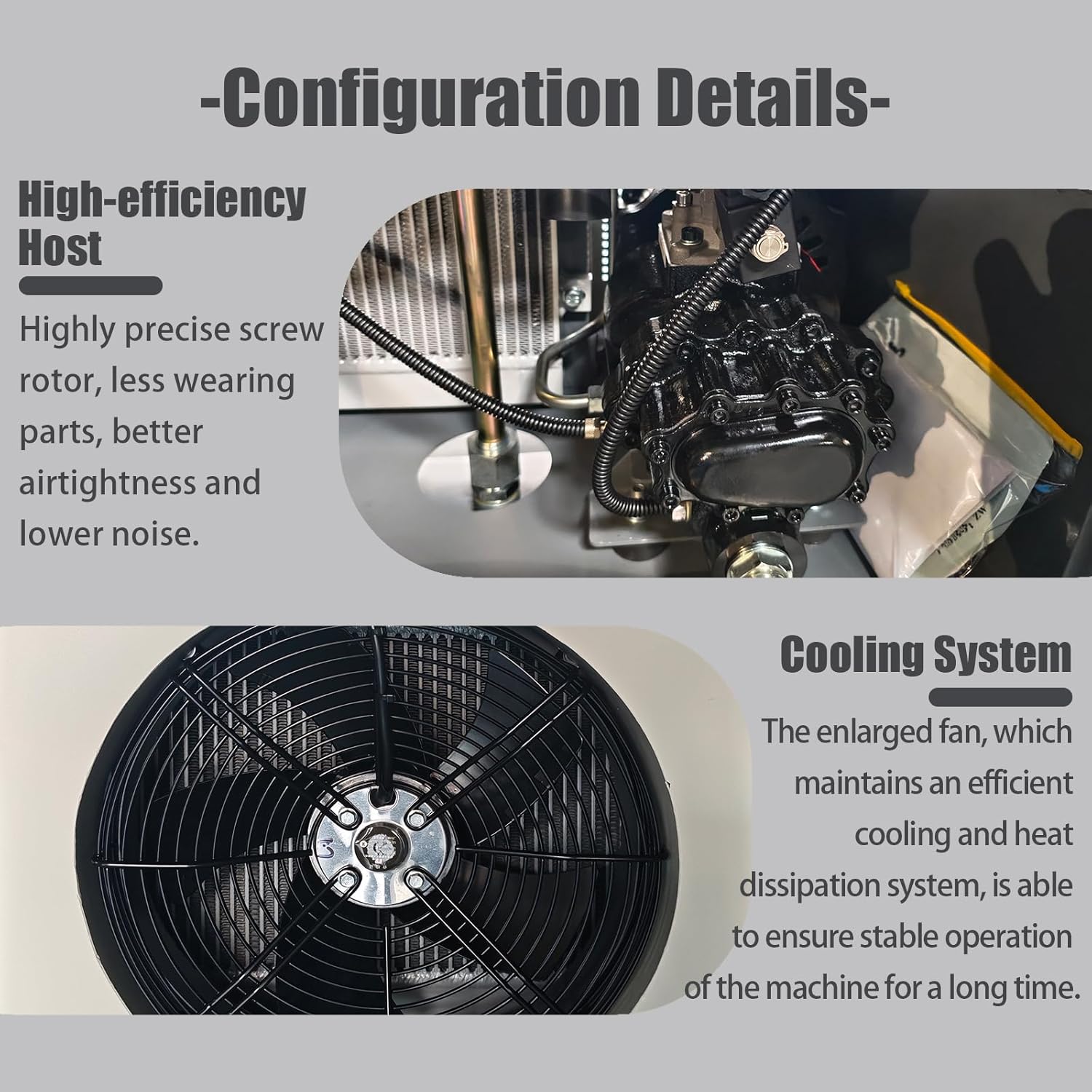 10HP Rotary Screw Air Compressor With Gas Tank and Refrigerated Dryer 7.5KW All In One Air Compressor 36CFM/116PSI/230V/10HP/60Hz/1-Phase