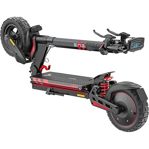ENGWE Y600/Y400 830W Electric Scooter for Adult, 48V 18AH/13.5AH Folding Kick Scooters Up to 28Mph & 43.5Miles/31Miles Range,10" Tire E-Scooter with Triple Suspension &Turn Signals for Commuter