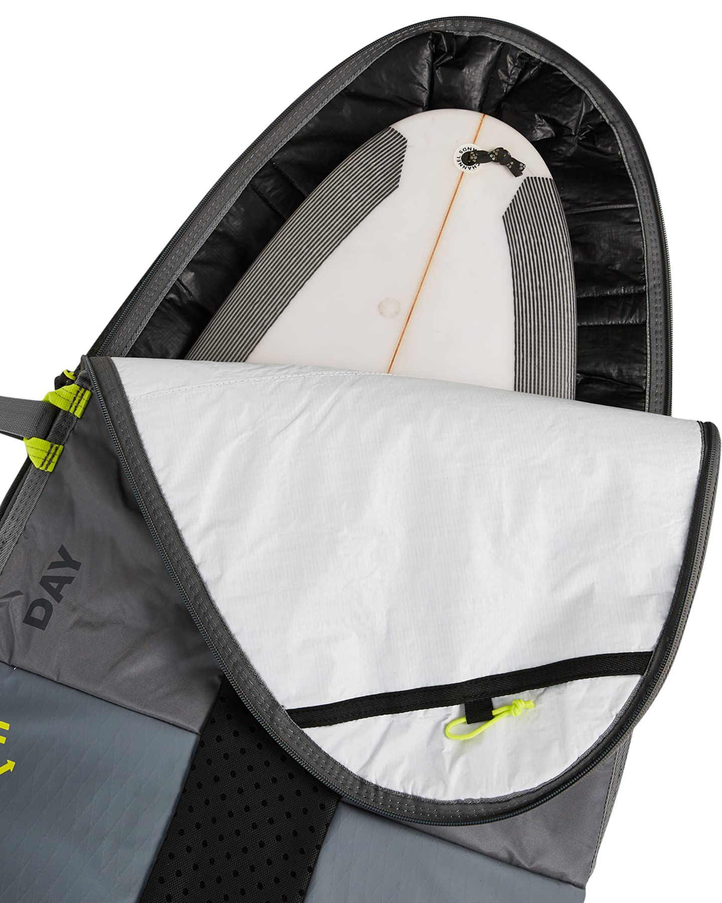 FCS 3DxFit Day All Purpose Surfboard Bag Cool Grey 5'9
