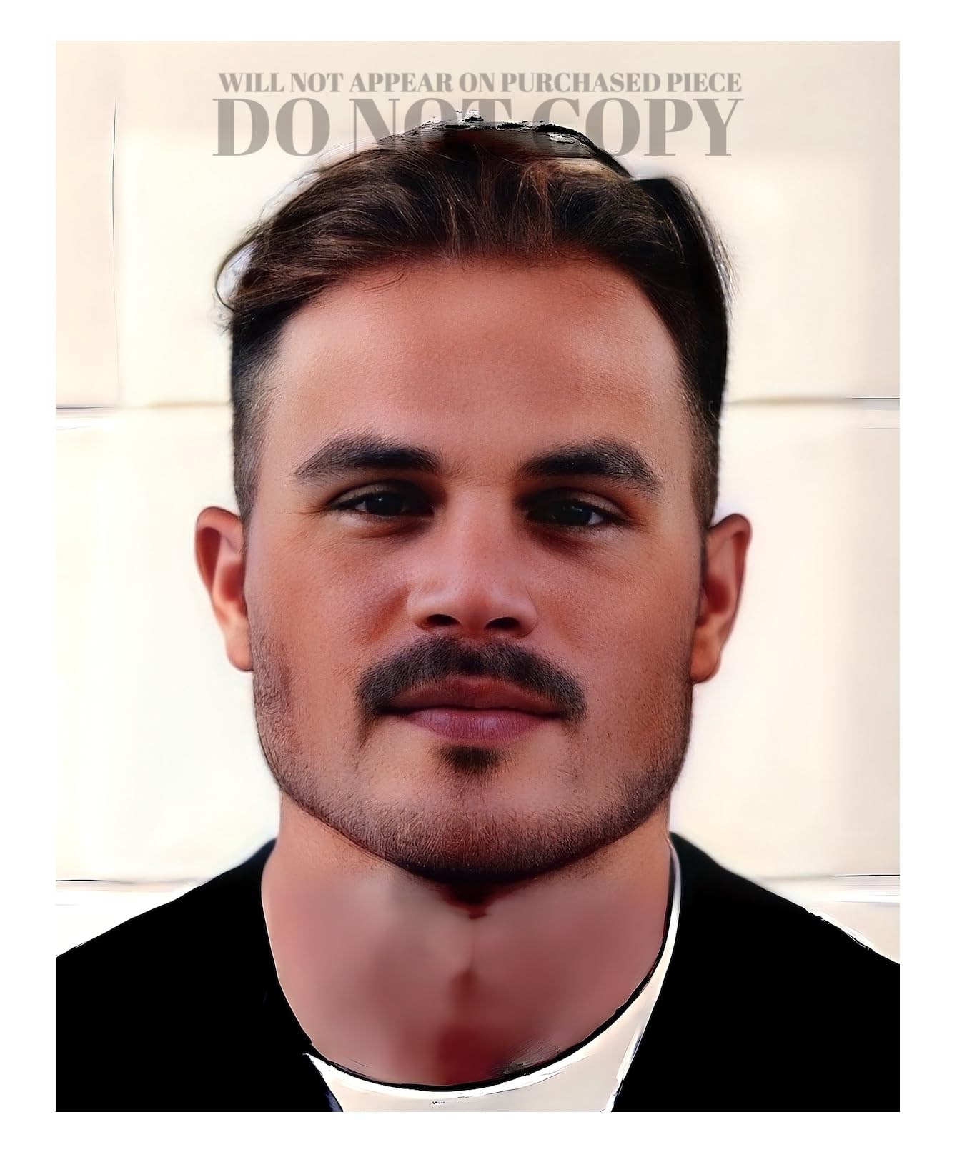 Retrato de Zach Bryan Mugshot impreso en formato 11x14 de la famosa detención en Vinita de 2023 3