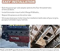 Vista 2 de para LS Swap Placas Adaptadoras de Montaje de Motor - Soporte Universal de Intercambio de Bloque Pequeño LS Conversion Ajustable Compatible con LS1