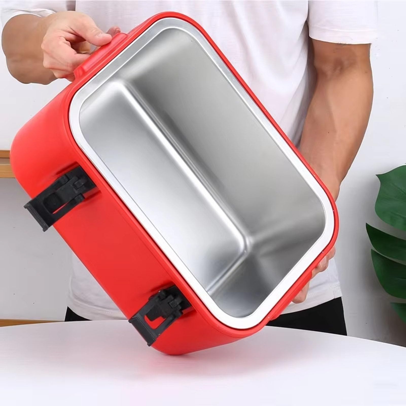 Großes Isoliertes Suppenbehälter-Set mit Effektiver Isolierung für Catering und Veranstaltungen, Rot, 8 L, 15 L, 28