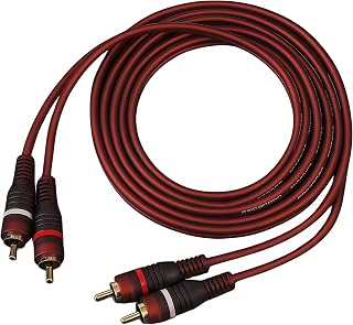 2 RCA to 2 RCA Male Stereo Audio Cable 3Ft Gold-Plated，1M