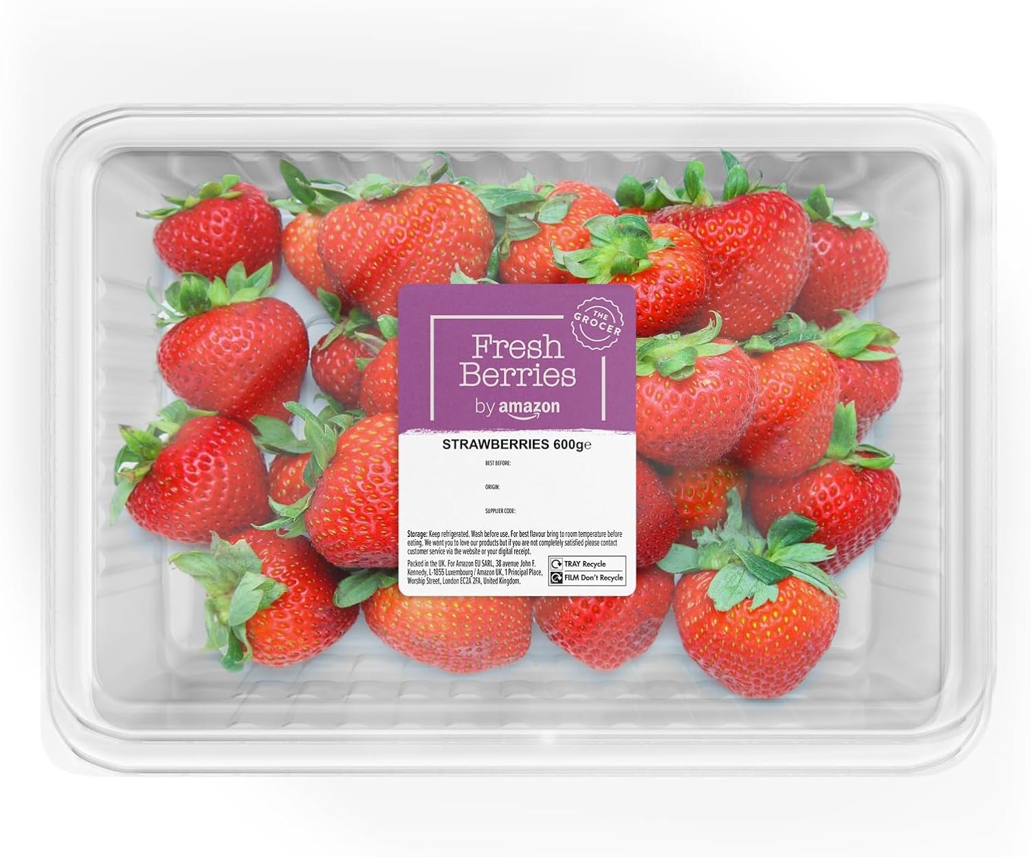 by Amazon Strawberries, 600g Amazon.co.uk Grocery