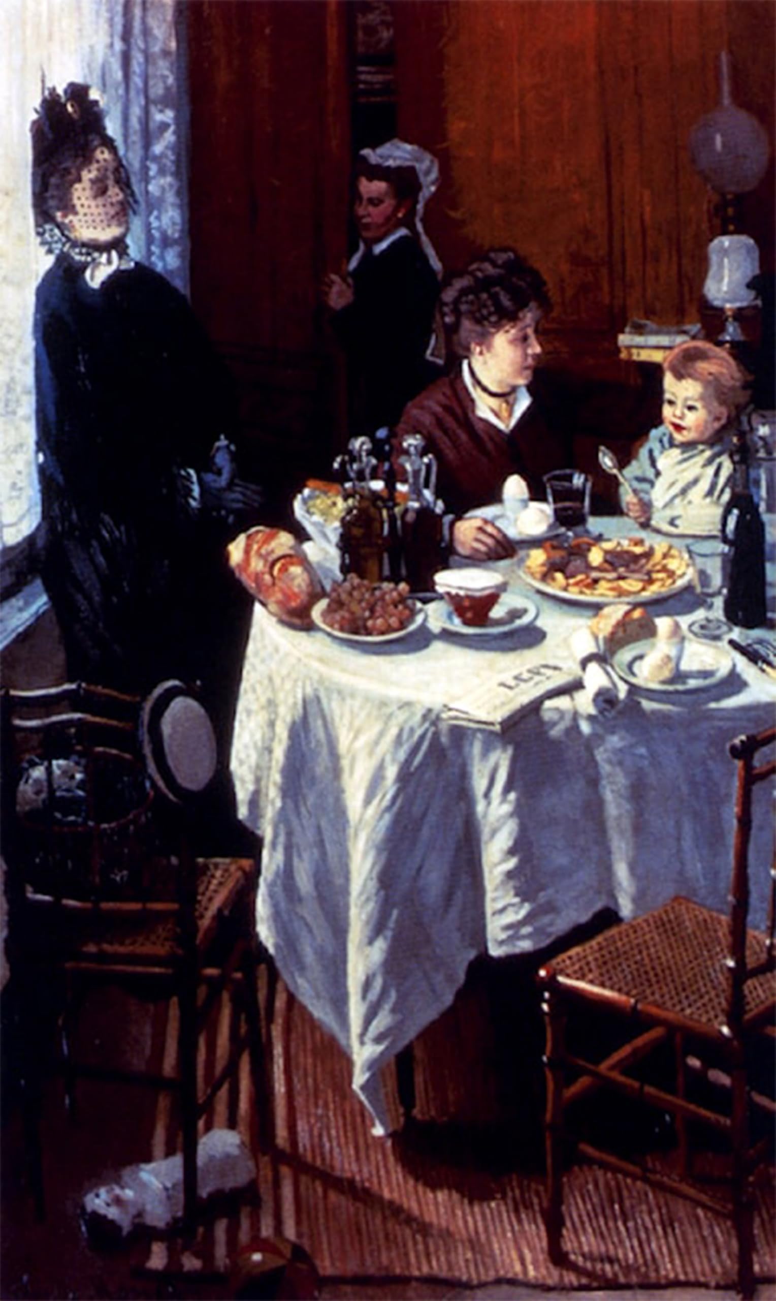 ARTXLXXBN Famous Art Print Poster Vintage Wall Art The Luncheon Claude Monet Canvas Art Poster for Home Decor 60x90cm