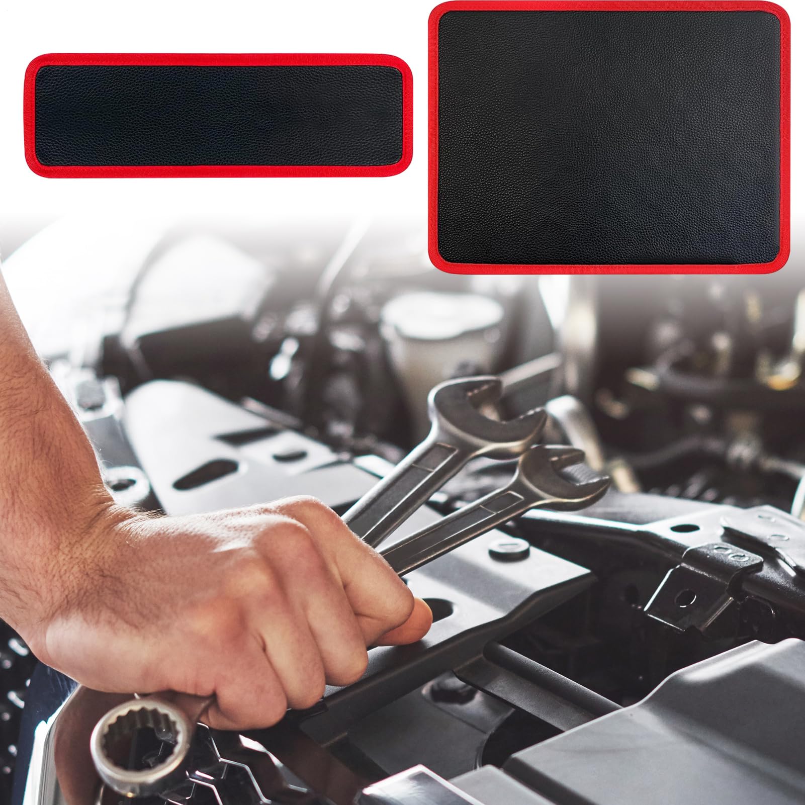 Alfombra Magnética para Herramientas Organizador de Tornillos, Pernos y | Almohadilla Magnética Flexible para Herramientas Taller, Reparación Automotriz, Met