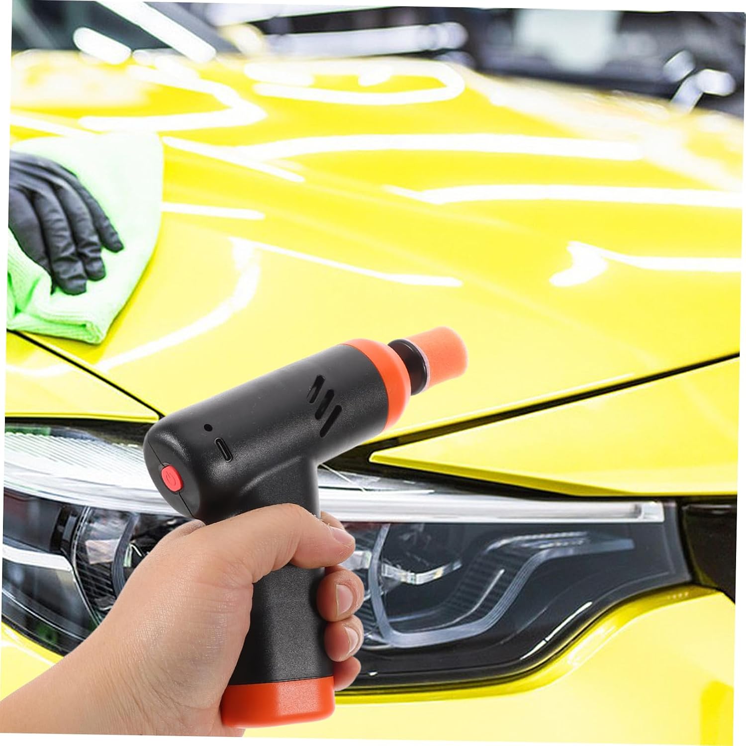 ULTECHNOVO Cordless Car Polisher Kit Rechargeable Buffer for Waxing and Scratch Repair Detailing Machine for Automotive Beauty for Car Care and Maintenance