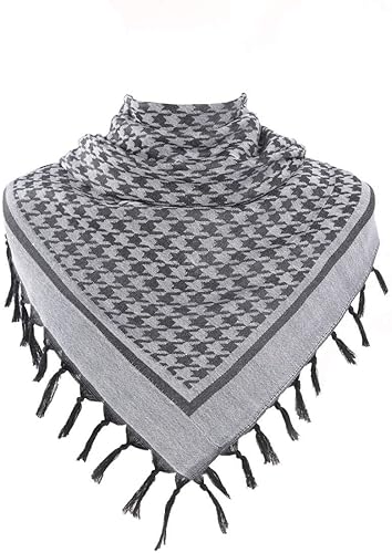Miniatura 2 de Shemagh - Bufanda táctica militar para la cabeza y el cuello para hombres y mujeres, Keffiyeh, (azul marino), Azul marino