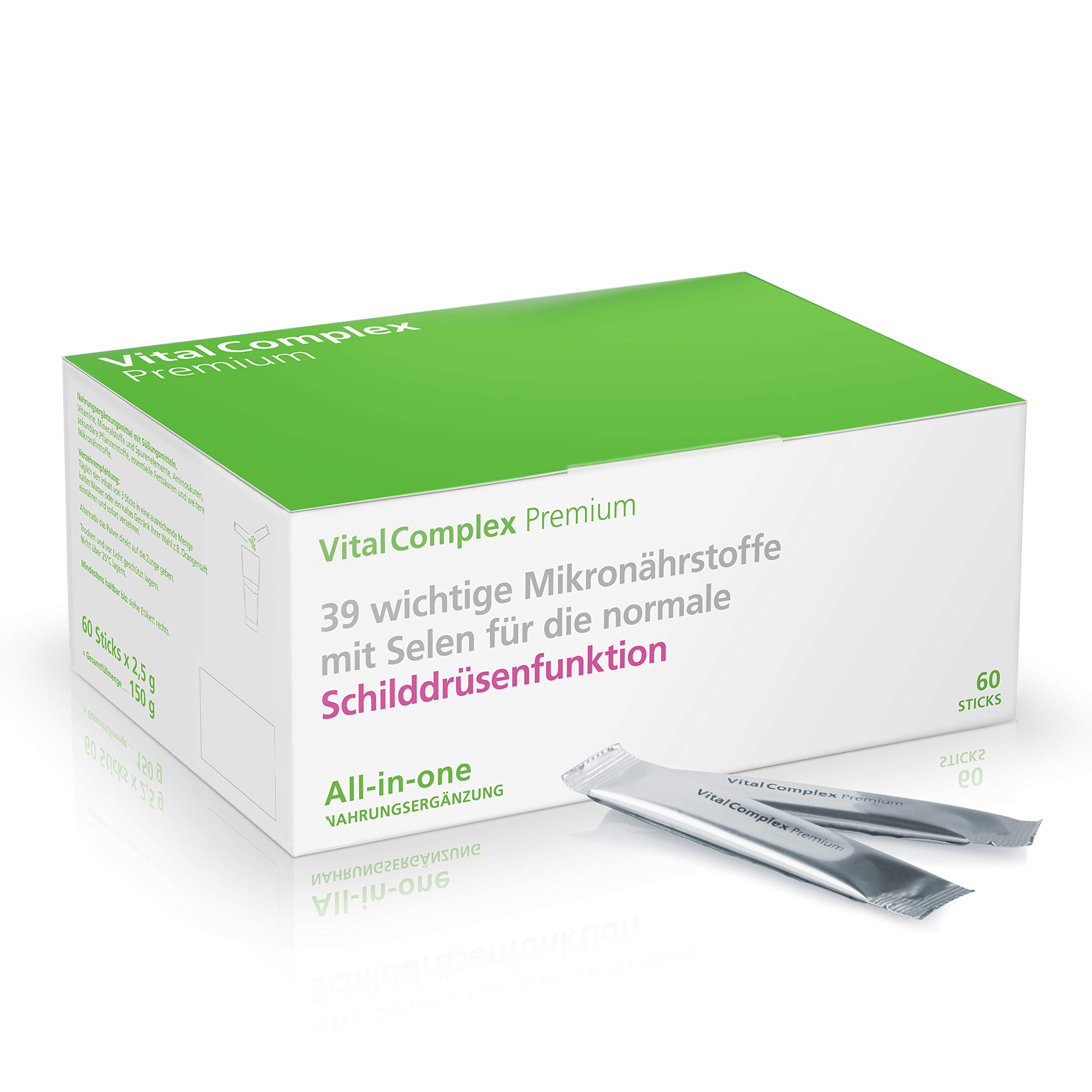 VitalComplex Premium – Schilddrüsen-Komplex – Hochdosierter Multivitamin für die Schilddrüse
