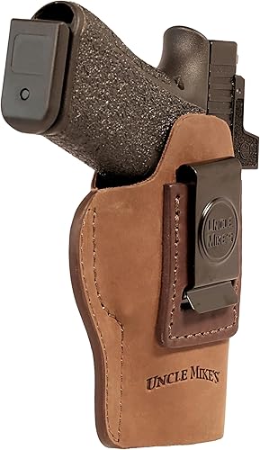 Miniatura 3 de Uncle Mike's Funda Taurus G3C, funda de cuero IWB para Glock 19, Glock 17, 19, 22, 23, Taurus G2C, M&P Shield 0.354 in, funda Shield Plus, funda