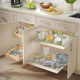 Effortlessly Declutter Your Kitchen with our Expandable Adhesive Nano Film Cabinet Organizers - Perfect for Organizing Tupperware, Pots, Pans, and Lids Underneath Cabinets!