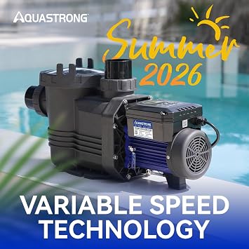Aquastrong Variable Speed Pool Pump, 3 HP, 220V, 11359GPH, In/Above Pool Pump, Energy Efficient, High Flow, Powerful Self Primming Swimming Pool Pumps with Filter Basket