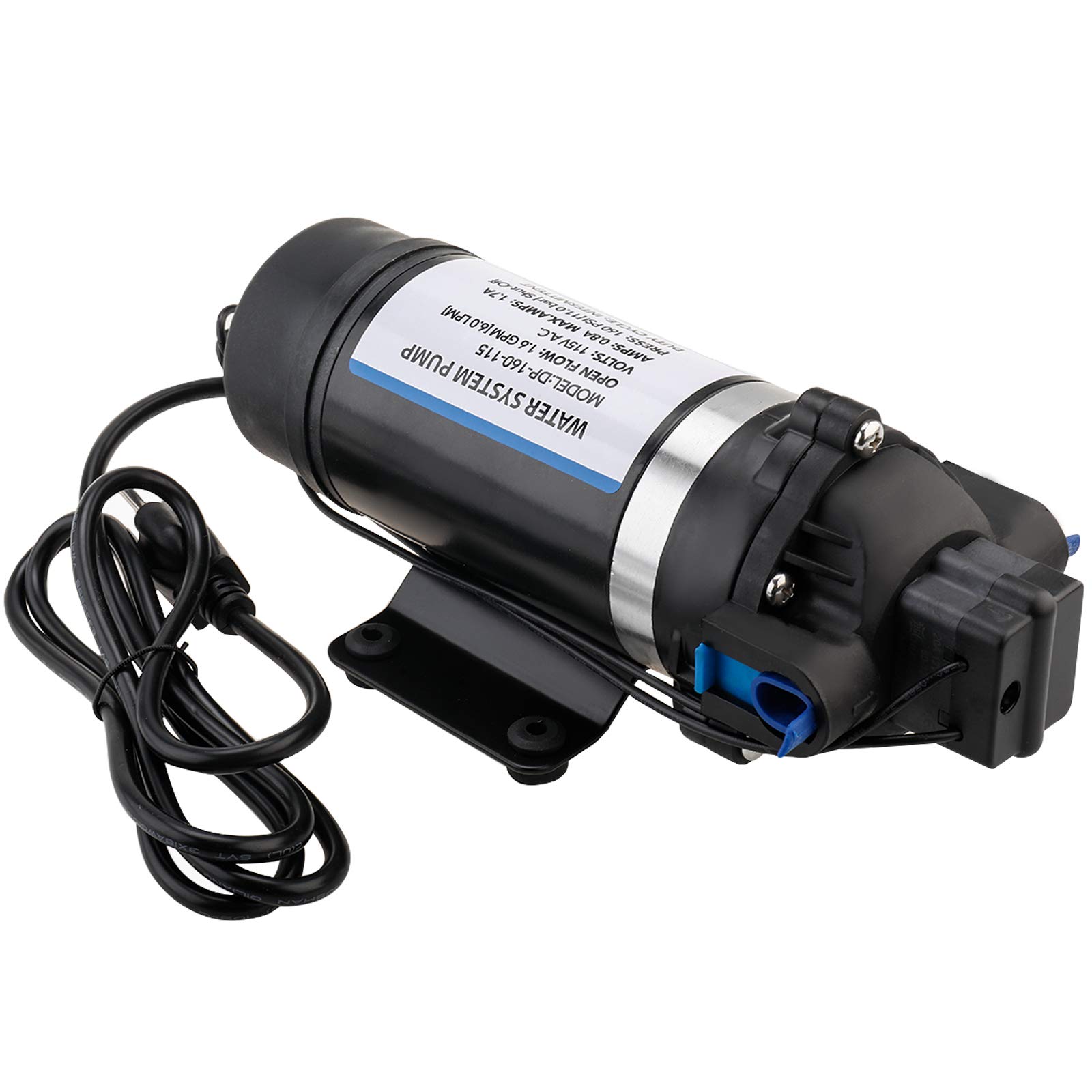 Pompe Diaphragm Auto-amorçante Pompe à Eau 220V 160PSI DP-160M - Débit 5.5L/ min - Auto-Amorçage - Pour Lavage, Irrigation Pompe à Eau Diaphragme Pompe Diaphragm Auto-amorçante Pompe à Eau 220V 160PSI DP-160M - Débit 5.5L/ min - Auto-Amorçage - Pour Lavage, Irrigation Pompe à Eau Diaphragme