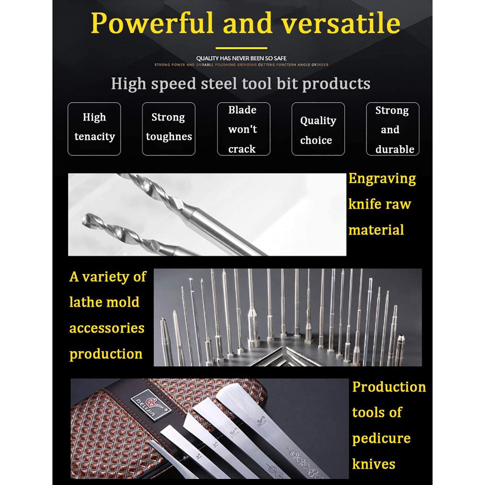 Herramienta De Torneado De Acero Blanco Cuadrado HSS, 1 Piezas HRC 60-62, 4-18mm De Por, Barra De Cuchillo, Torneado Para Torno DIY, Piezas De Herramienta De Corte - AliExprs