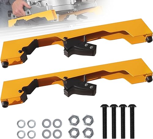 Paquete de 2 soportes de montaje para sierra ingletadora, sierra ingletadora grande de servicio pesado compatible con soportes DWX723, DWX724,