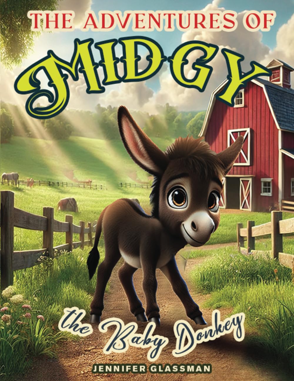 The Adventures of Midgy the Baby Donkey: A Tale of Family Fun and the Joy of a Blended Herd!      Paperback – Large Print, December 5, 2024