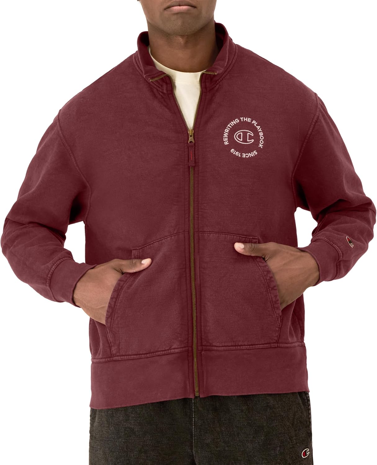 Champion Men's Full-zip Mock Neck, Rewriting the Playbook