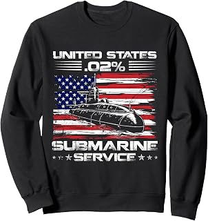 I Am The .02% US Submarine Service USA Submariner Veteran Sweatshirt