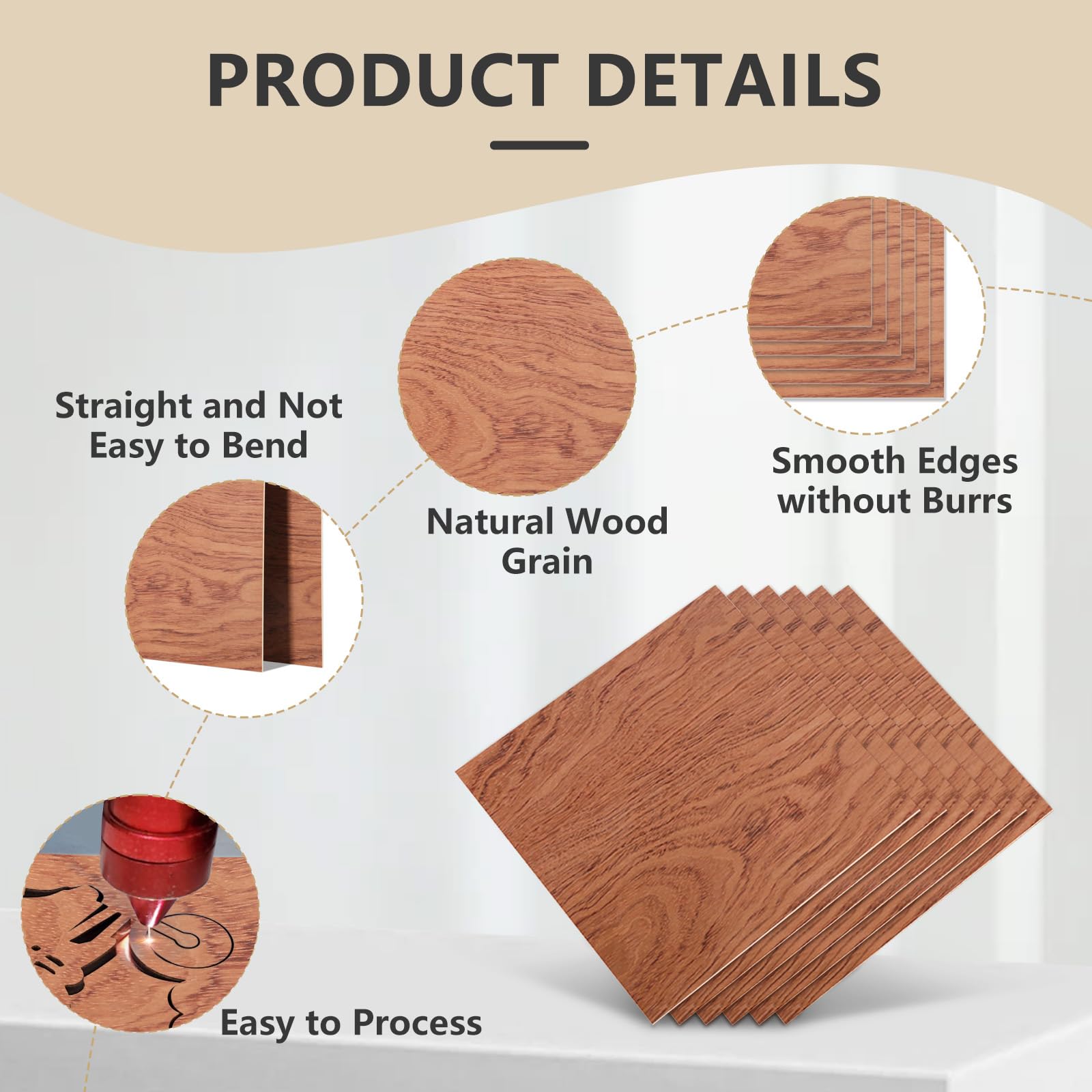 105 Cubi Di Legno Di Pino 20x20x20 Mm - Per Decorazione, Fai Da Te, Intaglio E Lavoretti Artistici - Foto 5