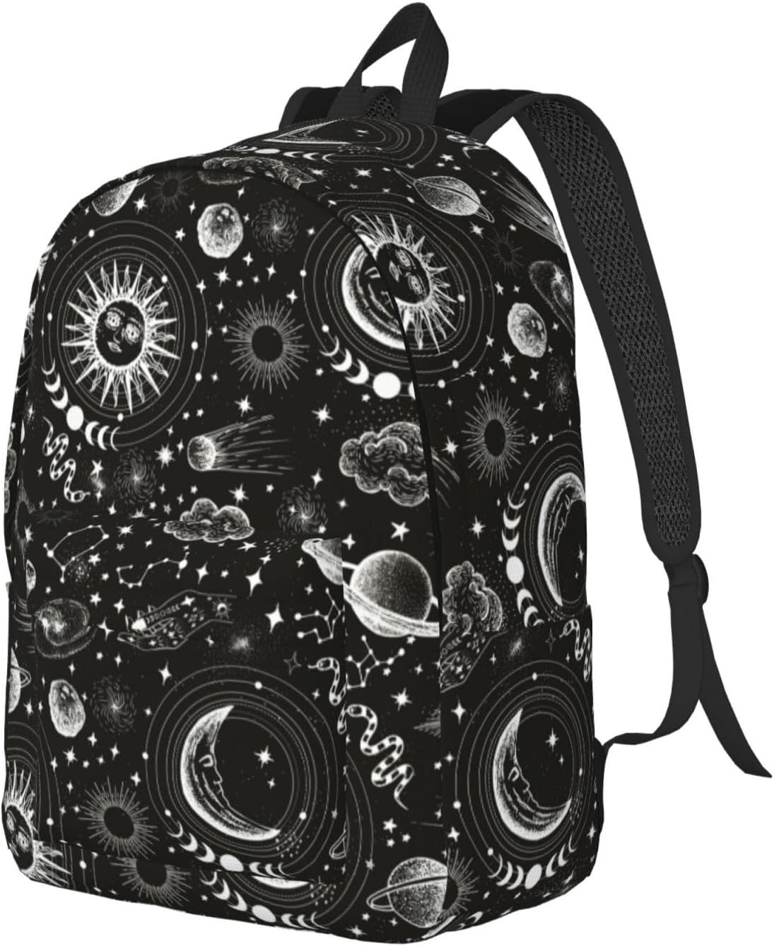 Sun And Moon Backpack Laptop Bag Durable Canvas Capacity Large Cute Backpacks Travel Bag - Image 2