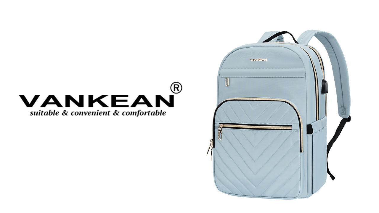 Vankean Quilted Backpack with Gold Zippers VANKEAN 15.6 Inch Laptop Backpack Women Quilted Palestine | Ubuy main image 2