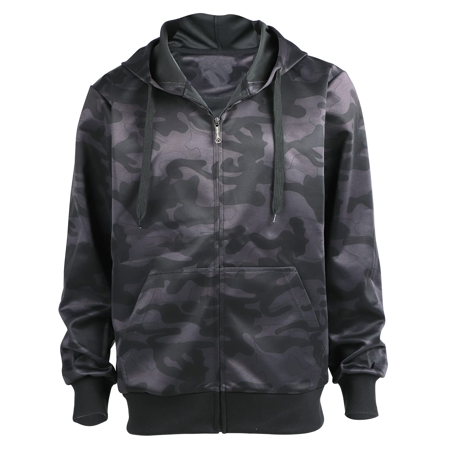 Gary ComMen's Casual Hoodies Sweatshirt Color Block Fleece Pullover Hoodie Gym Long Sleeve Drawstring Sweatshirt with Pocket