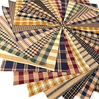 Vista 2 de Paquete de 40 dijes primitivos, cuadrados de tela de algodón precortados de 6 pulgadas JCS