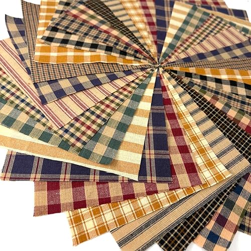 Miniatura 2 de Paquete de 40 dijes primitivos, cuadrados de tela de algodón precortados de 6 pulgadas JCS