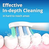 Vista 5 de Cabezales de repuesto compatibles con cepillo de dientes eléctrico Sonicare (empaquetados individualmente con cubierta higiénica), paquete de 8