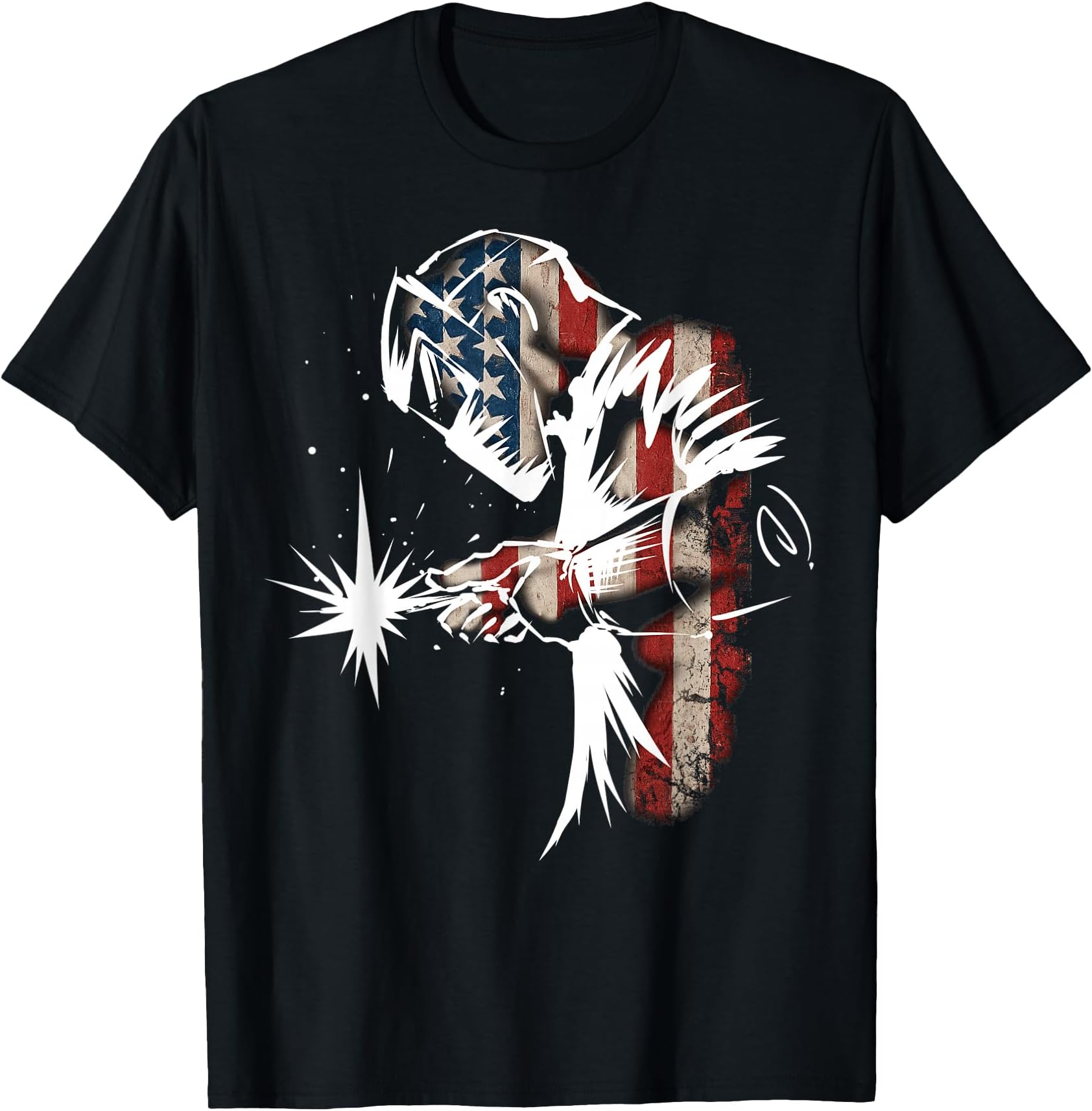 USA Patriotic Welder Gift T-Shirt