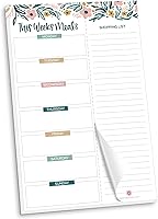 Vista 13 de bloom daily planners - Bloc de notas semanal para planificar las comidas con imanes para el refrigerador, incluye una «Lista de compras