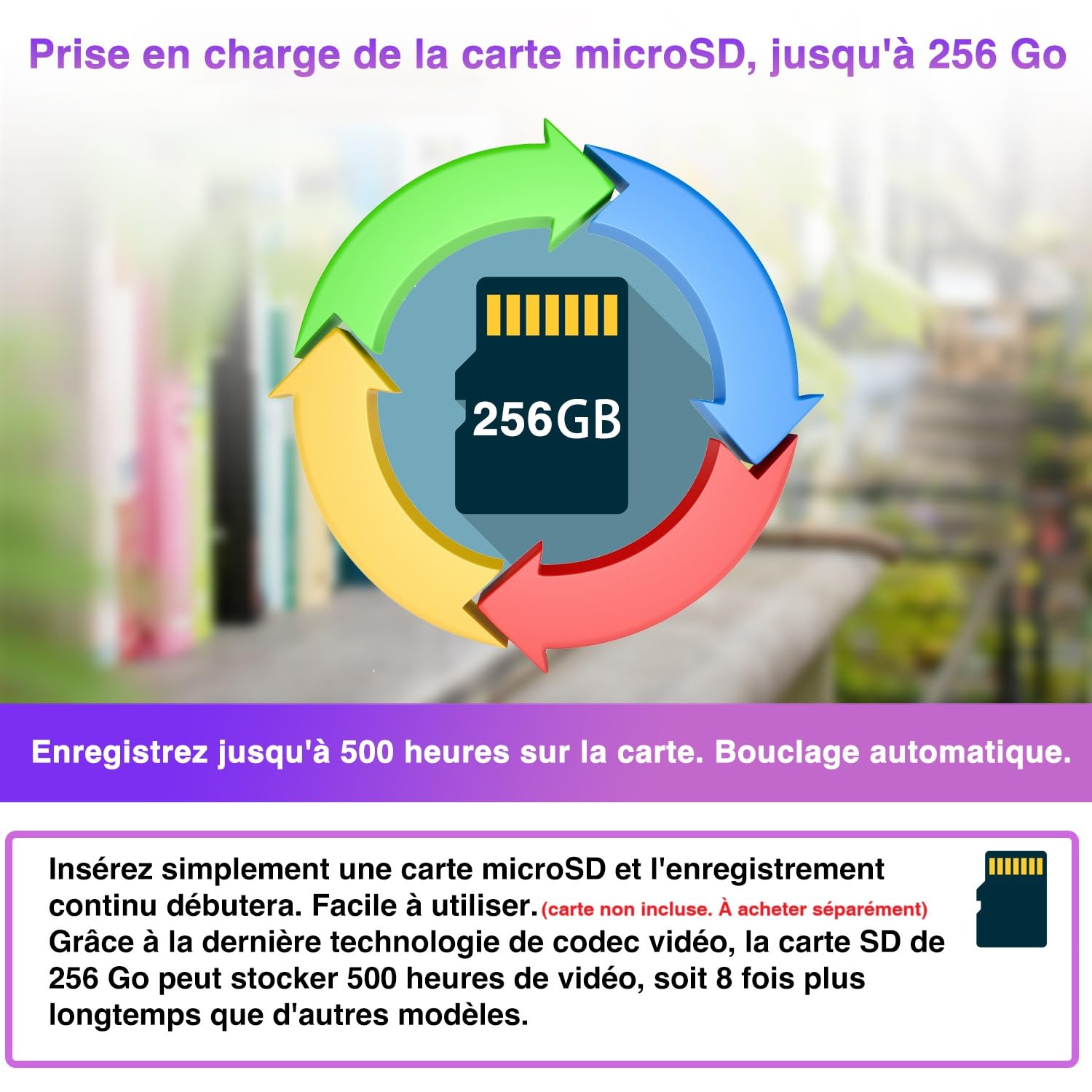 WIWACAM MW8 Caméra Espion WiFi 2K Ultra HD Camera sans Fil, 5000mAh Batterie, Détection de Mouvement Intelligente, Alarme sur Téléphone Portable, Vision Nocturne, Alarme par e-Mail,Noir