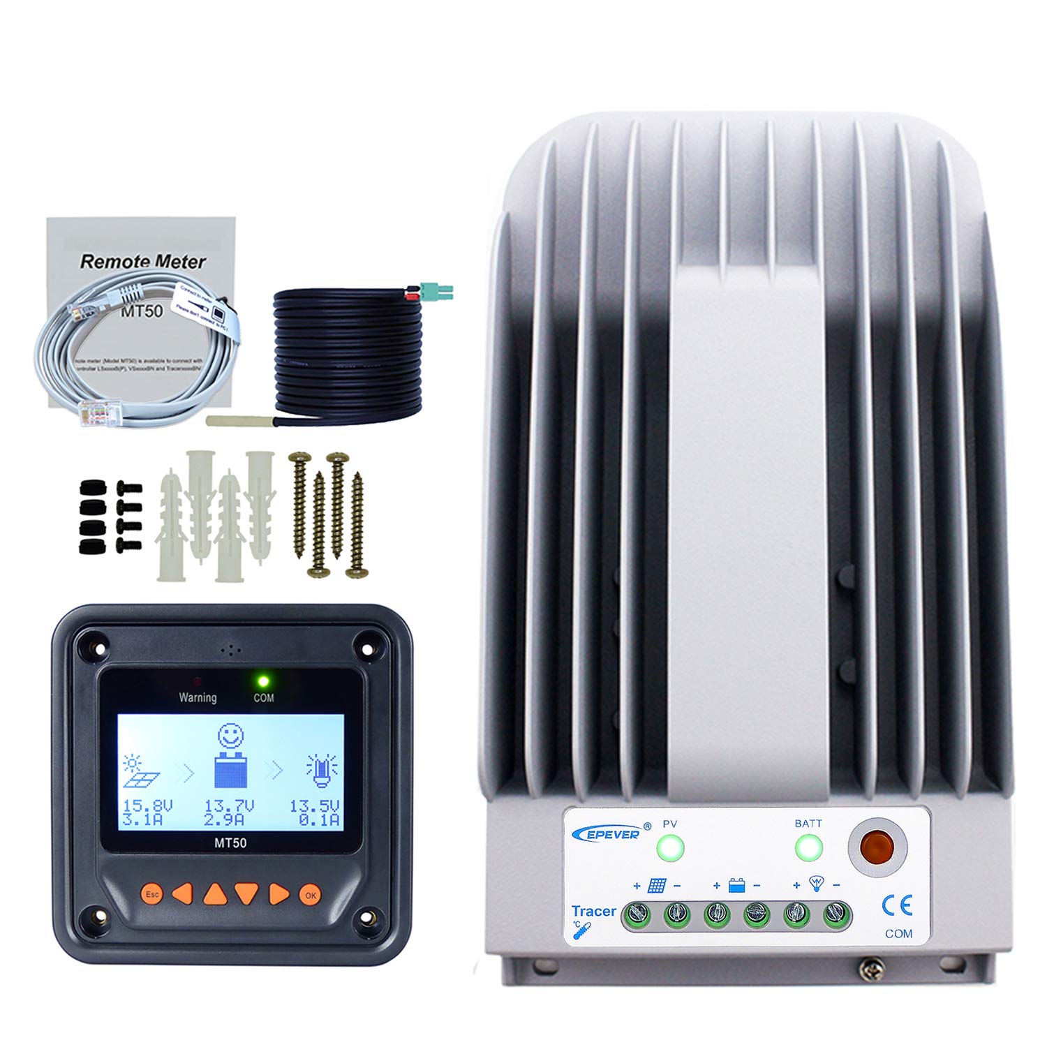 Buy EPEVERSolar Charge Controller 40A 12V/24V Auto Work, Max.PV 150V ...