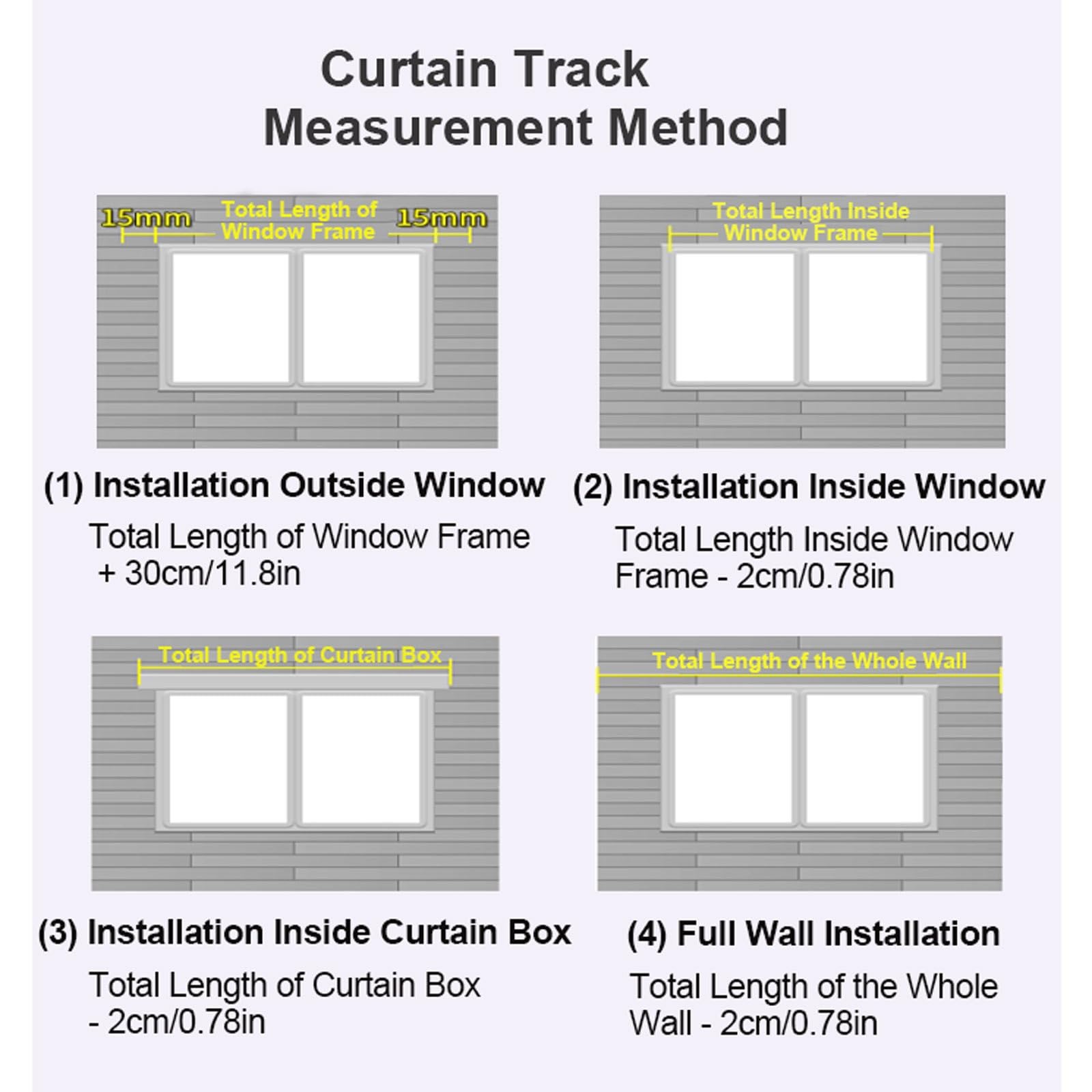 Tringle à rideaux adhésive ultra fine 70 cm-600 cm, sans perçage, pour fenêtres et placards, côté blanc, 600 cm (4 x 150 cm) – Installation facile, design peu encombrant