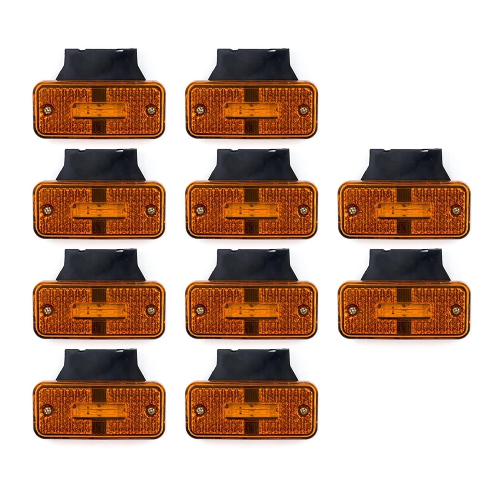 Pilotos Traseros coche 10 Luces Gálibo 12 V Y 24 V Intermitentes Advertencia Traseras LED Ámbar Para Coche Camión Remolque luces traseras