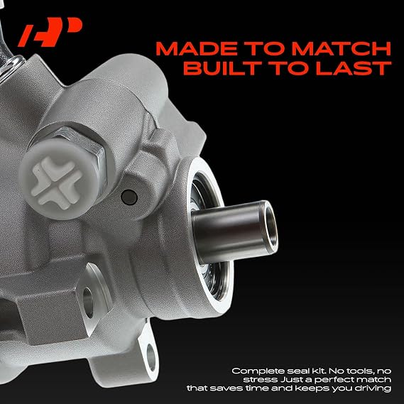 A-Premium Power Steering Pump, Precision-machined Steel