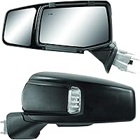 Fit System Snap & Zap 80930 Towing Mirrors for 2019-2024 Silverado 1500 & Sierra 1500 - Easy Clip-On, Patented Custom Fit