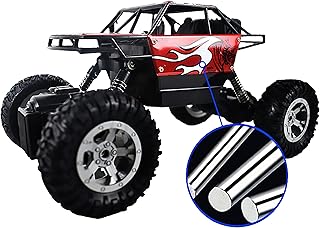 Chandler RC Car Rechargeable USB All Wheel Off Road Climbing Vehicle Rotate 360 Degree Transverse Oblique Red Car ZG8305C-2