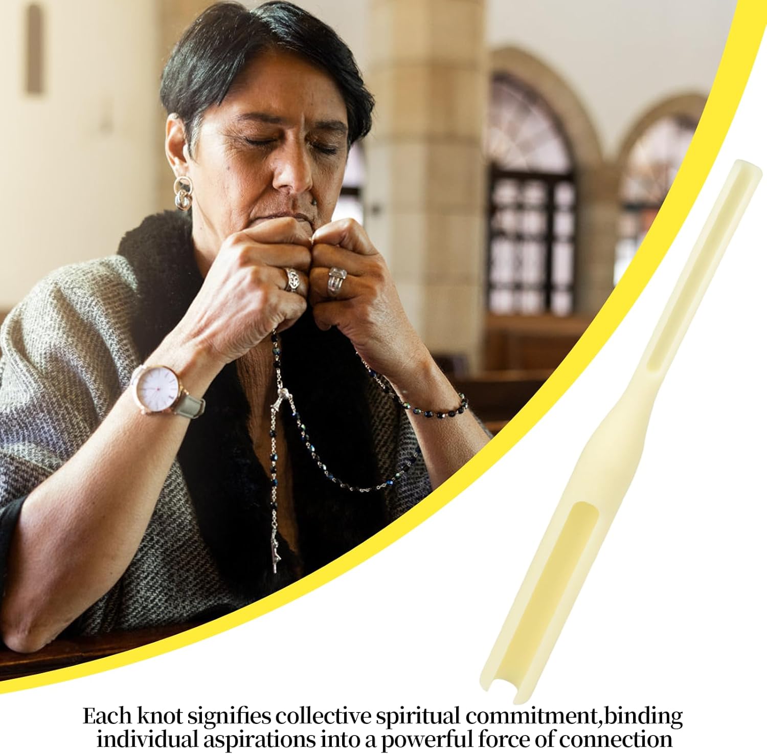 CATOSUM Rosary Cord Knotting Tool, Rosary Making Supplies, Rosary Making Kit, Cord Knot Tying Tool for Beads for Rosary Making - Image 4