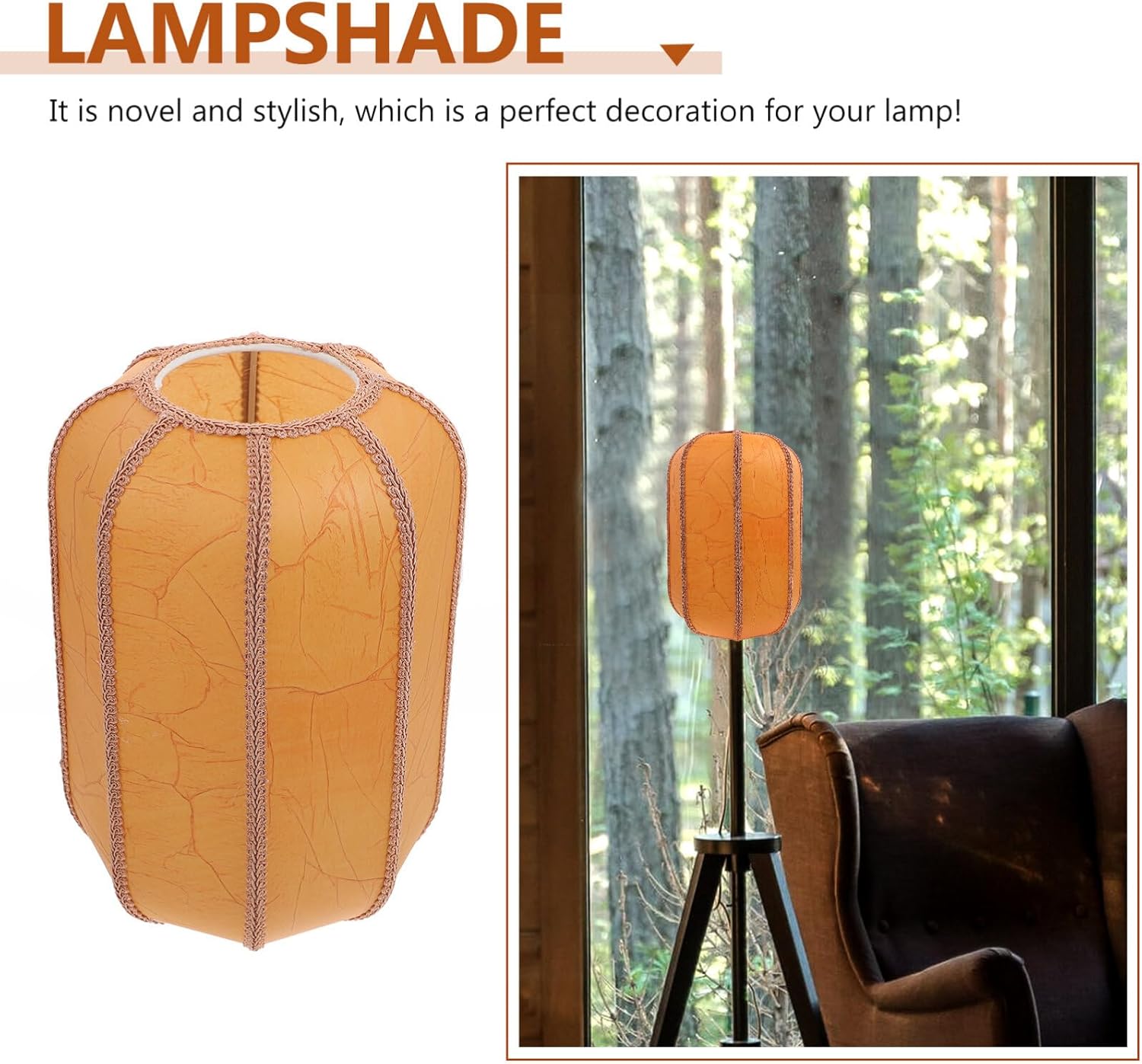 UKCOCO Style Lampshade - Bedside Lamp Shade Shade Antique Style Lamp Cover for Home Hotel Spring Festival Decorations Yellow