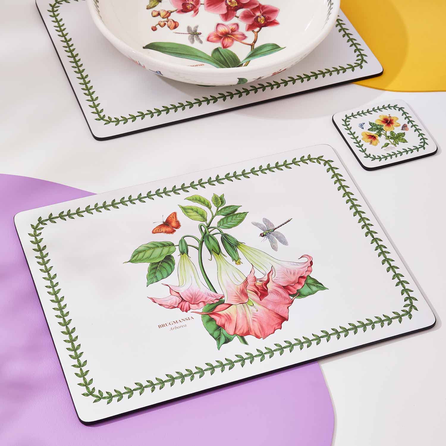 Image secondaire de Pimpernel 40,1 x 29,8 cm Taille M Sets de Table Motif Jardin Botanique Exotique, Lot de 4, Multicolore