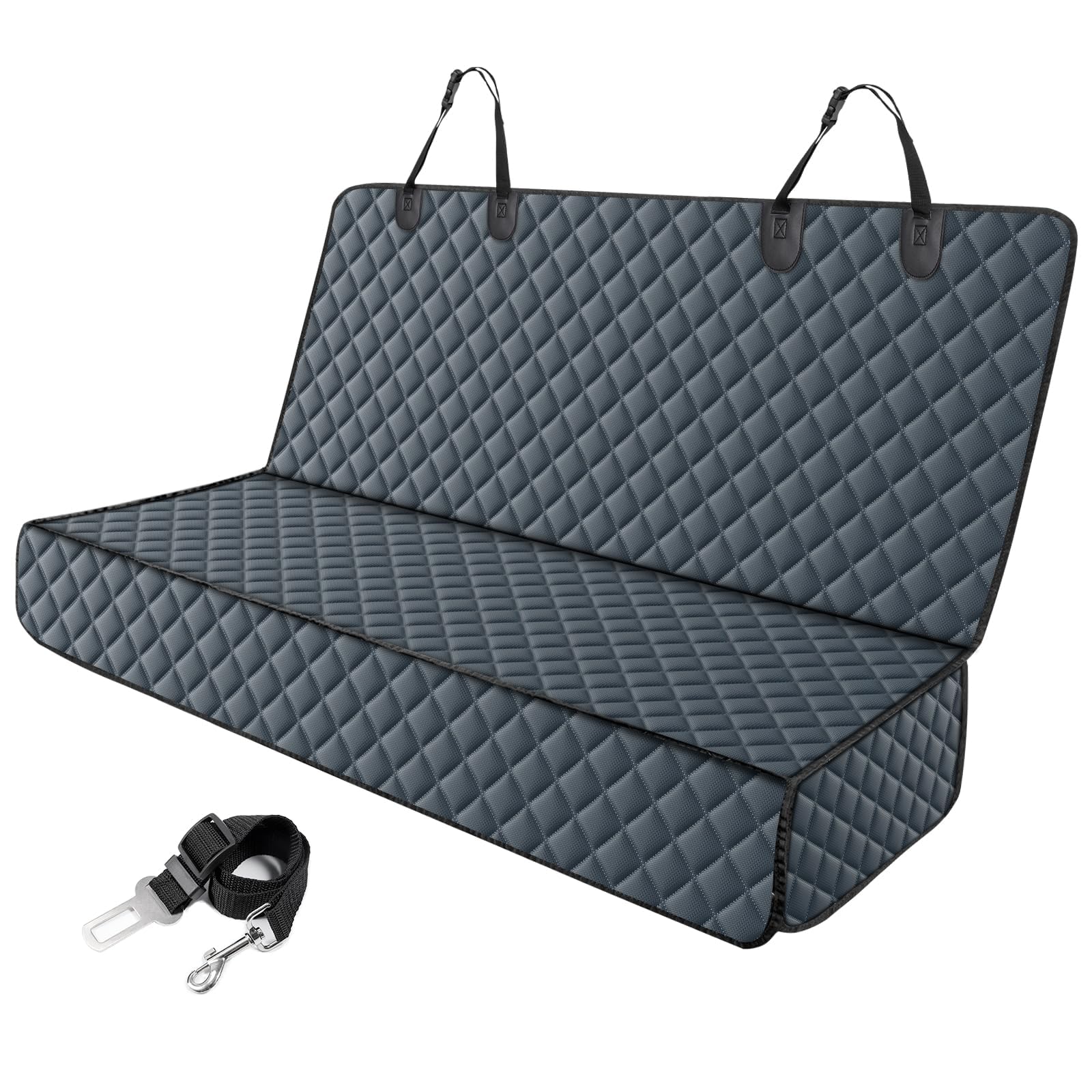 WENINETIES Dog Car Seat Cover Suited for Audi A6 Avant C8 2018-2024, Waterproof Heavy Duty Pet Bench Protector Scratchproof Durable Non-Slip Backing,Grey
