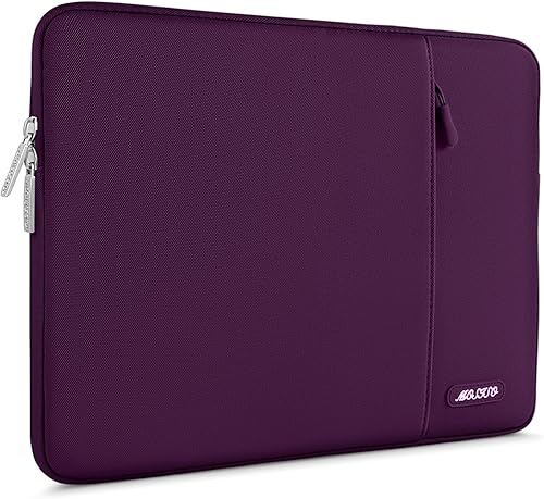 Vista 92 de MOSISO Funda vertical de poliéster con bolsillo para laptop de 15 pulgadas, para MacBook Air 15 M4 A3241, M3 A3114 y M2 A2941 de 2025, 2024 y 2023