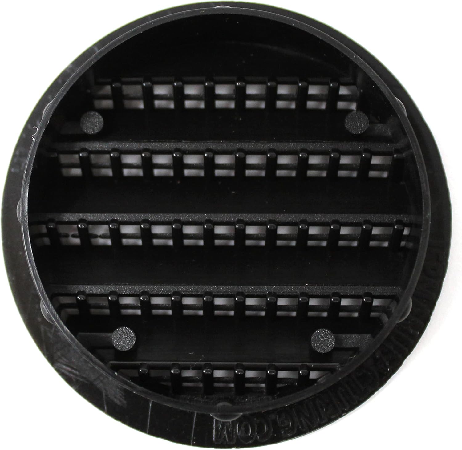 Black 4" Round Plastic Soffit Air Vent 50 Pack