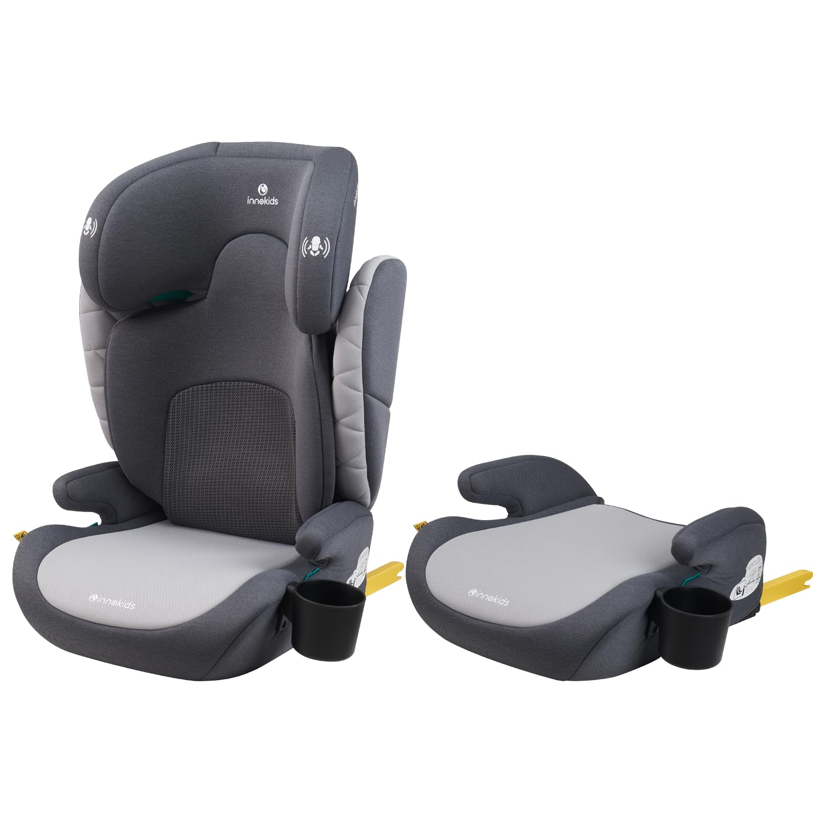 innokids チャイルドシート グレー Amazon | innokids チャイルドシート ジュニアシート ISOFIX固定 R129